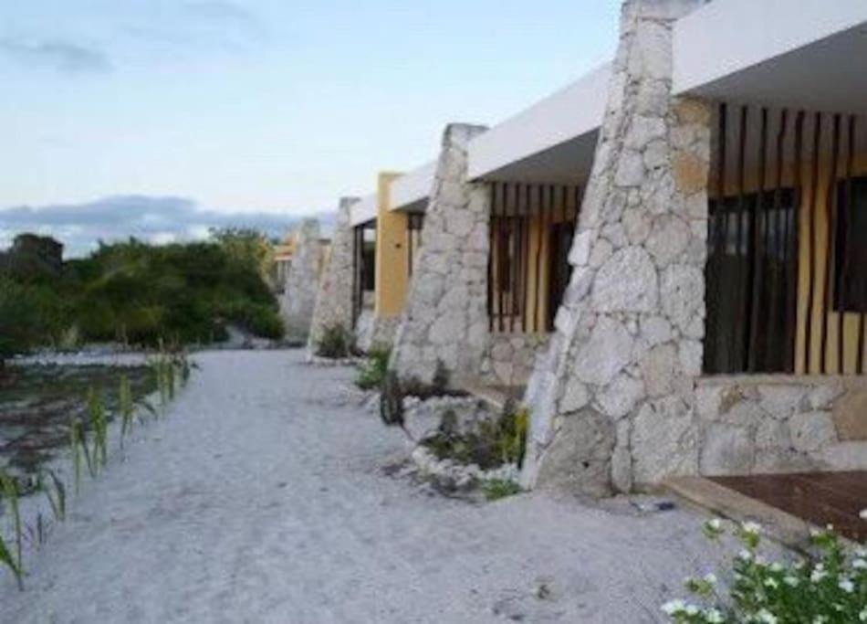Beachfront Apartment With Swimming Pool. One Bedroom Celestun Esterno foto