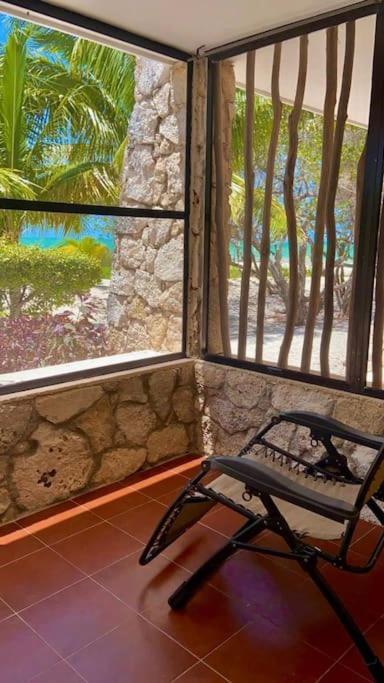 Beachfront Apartment With Swimming Pool. One Bedroom Celestun Esterno foto